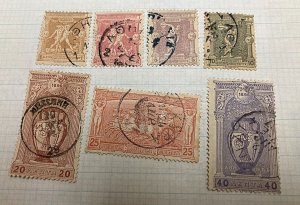 KAPPYSTAMPS GREECE #117-123 1896 OLYMPICS PARTIAL SET OF 7 USED GS1322