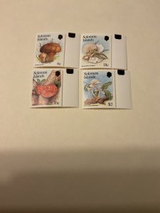Solomon Islands, Fungi set of 4, 1984, #515-518, MNH
