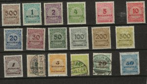 Germany 280-299 Mint Hinged nd used  (414223)