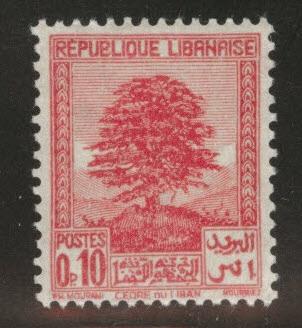 LEBANON Scott 137  MH* 1937 Cedar Tree stamp