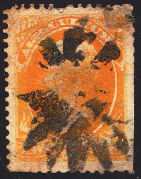 United States Scott O2 Used with trimmed perforations.