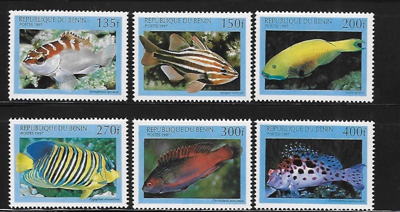 Benin 1997 Fish Fishes Sc 1047-1052 MNH A131