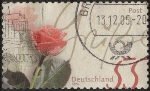 Germany 2228 (used, s/a) 55pf roses (2003)