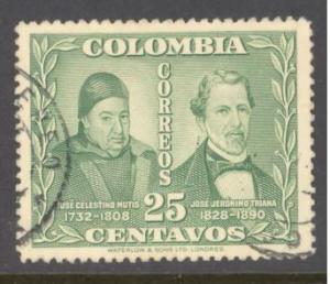 Colombia Sc # 555 used (DT)