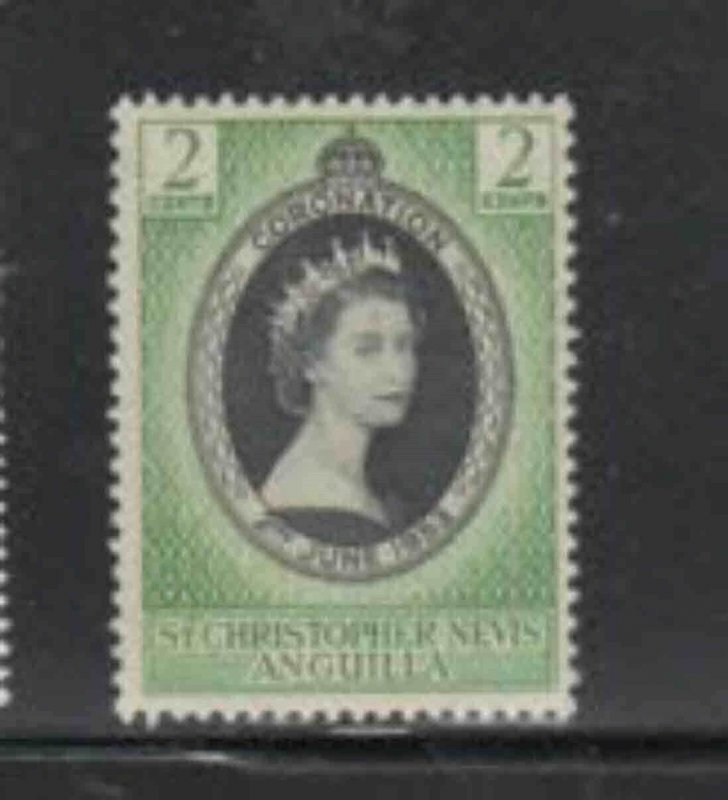 ST. KITTS- NEVIS #119 1953 COROBATION ISSUE MINT VF NH O.G