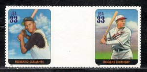 UNITED STATES SC# 3408 VERT. GUTTER PAIR VF/NH