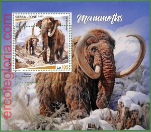 B1799 - SIERRA LEONE - ERROR MISPERF Stamp Sheet - 2023 - Mammoth-