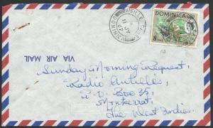 DOMINICA 1967 airmail cover to Montserrat - VIEILLE CASE cds...............50277