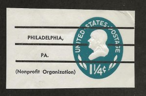 UNITED STATES SC# U541a  PHILADELPHIA, PA  VF/U