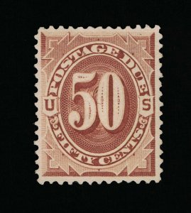 GENUINE SCOTT #J21 VF-XF MINT NG 1884 RED BROWN ABNC 2ND ISSUE POSTAGE DUE