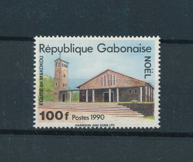 [104730] Gabon 1990 Christmas Weihnachten church  MNH