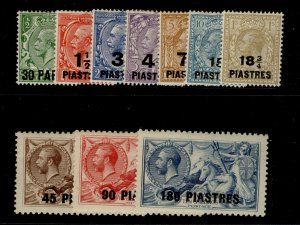 BRITISH LEVANT SG41-50, complete set, LH MINT. Cat £90.