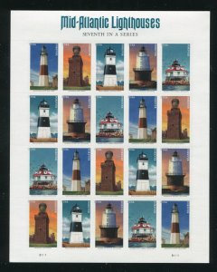 5621 - 5625 Mid Atlantic Lighthouses Sheet of 20 Forever Stamps MNH 2021