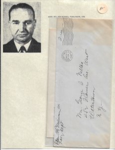 1947 Adm William Tomlinson, USN Washington DC to Watertown, NY w/Letter (54423)