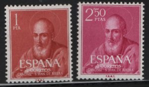 SPAIN 939-940, Hinged, 1960 St. Juan de Ribera