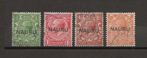 NAURU 1916/23 SG 13/16 USED Cat £200