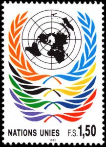 United Nations Geneva #201-202, Complete Set(2), 1991, Never Hinged