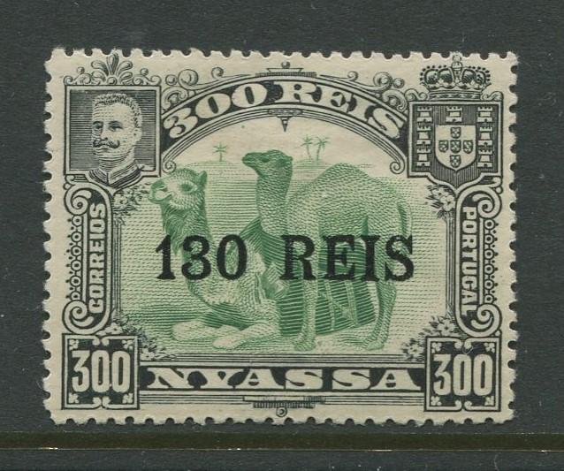 Nyassa -Scott 41 - Definitives Issue -1903 - MH - Single 130r on a 300r Stamp