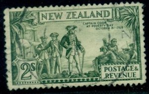 NEW ZEALAND #197 2sh Captain Cook, used, VF, Scott $50.00