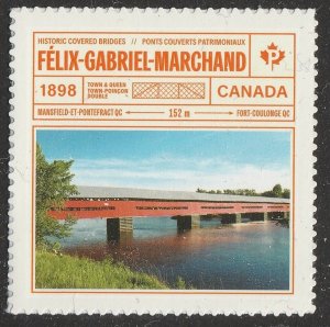 Canada 3183 Bridges Félix-Gabriel-Marchand single (from booklet) MNH 2019