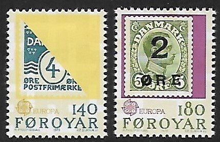 Faroe Islands # 43-44 - Ancient Stamps - MNH