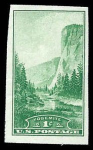 PCBstamps   US # 756 1c Yosemite, green, MNH, (9)