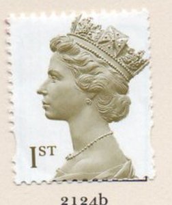 Great Britain Sc MH336 2000 1st pf 13 3/4 QE II Machin head stamp used