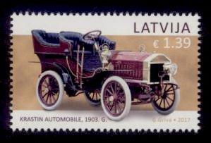 Latvia Sc# 966 MNH Krastin Automobile