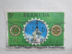 Bermuda #308 used  2022 SCV = $0.25