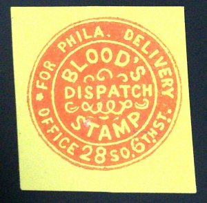 Scott#15LU Local - L43 Design  - Forgery B - Type I - Blood's Penny Post