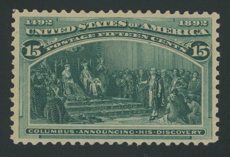 USA 238 - 15 cent Columbian - PF Graded Cert: VF-XF 85 Mint OGnh