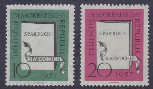 German Dem Rep # 367-368, Savings Bank, Low value no gum