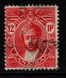 ZANZIBAR SG284 1922 12c CARMINE-RED FINE USED