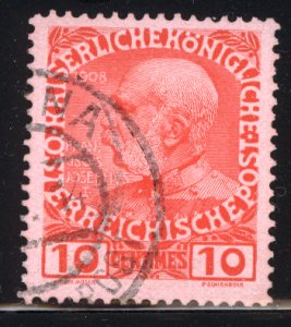 Austria Crete 1908 #16 used