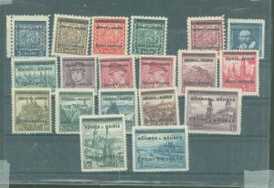 Czechoslovakia/Bohemia & Moravia #1-19 Mint (NH) Single (Complete Set)