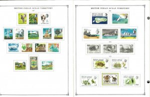 British Indian Ocean Terr. all Mint Hinged on Scott International Pages to 1999