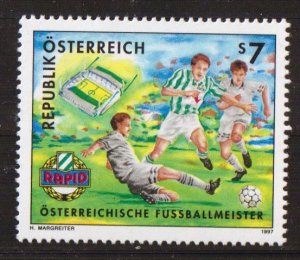 Austria   #1720  MNH  1997  Vienna Rapid  football