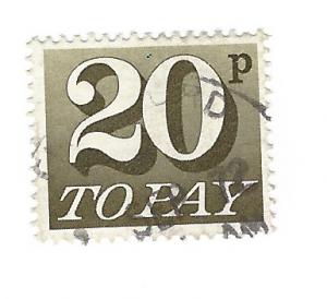 J88 /D86 - 20p Postage Due