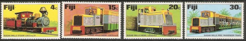 Fiji 1976 Sugar Mill Trains Scott 361-364 MNH