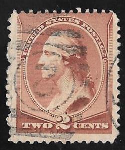 210 2 cent SUPER Fancy Cancel Stamp used F