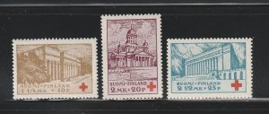 Finland B9-B11 Set MH Red Cross