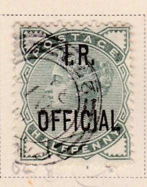 Great Britain 1882-5 Officials. Inland Revenue 1/2d green  F/VF/Used(o)