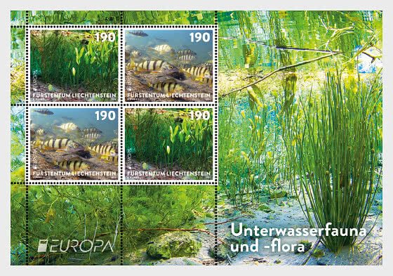 2024 Liectenstein Underwater Fauna & Flora (MS4)  Scott (NA) MNH