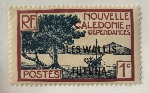 Wallis & Futuna 1930  Scott 43 MH - 1c,  Bay of Paletuviers point, New Caledonia