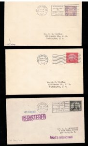 USA #692 - #701 Very Fine Used Set On First Day Covers