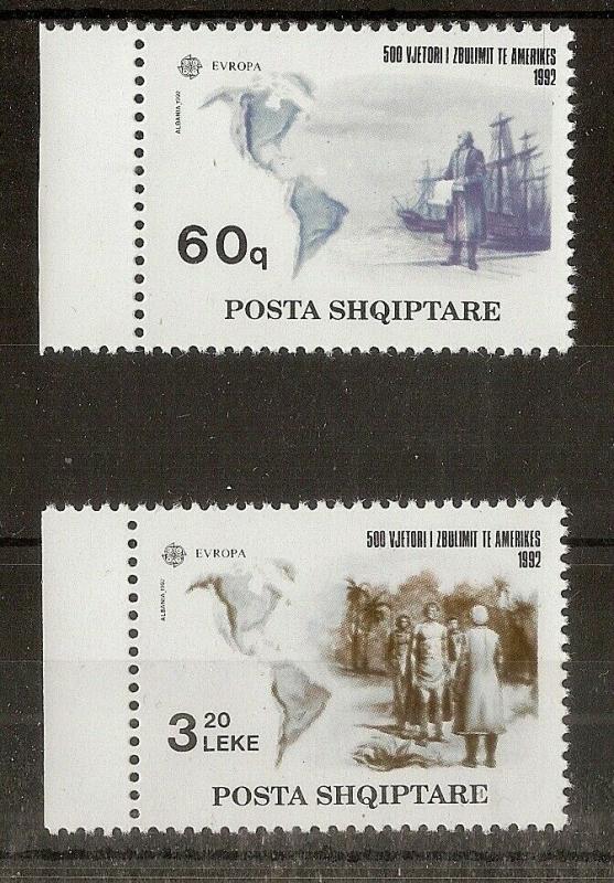 Albania 1992 Europa SG2535-2536 MNH