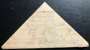 1942 Fieldpost Army Russia USSR Triangular Letter Sheet Cover