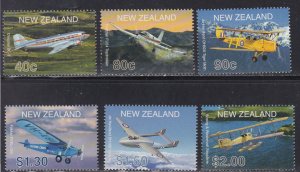 New Zealand  # 1714-1719, Aircraft, Mint NH, 1/2 Cat.