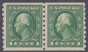 Scott #412 Mint pair NH OG F-VF