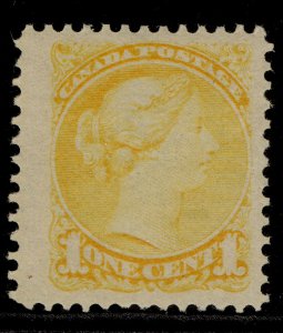 CANADA QV SG73, 1c orange-yellow, NH MINT. Cat £90. PERF 12 